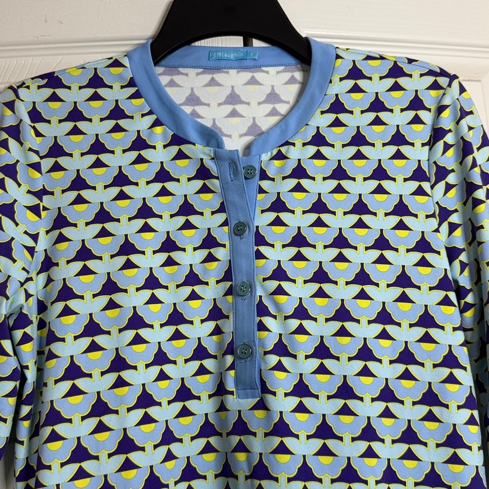 J McLoughlin Tunic Top Catalina Print size S - Picture 3 of 10